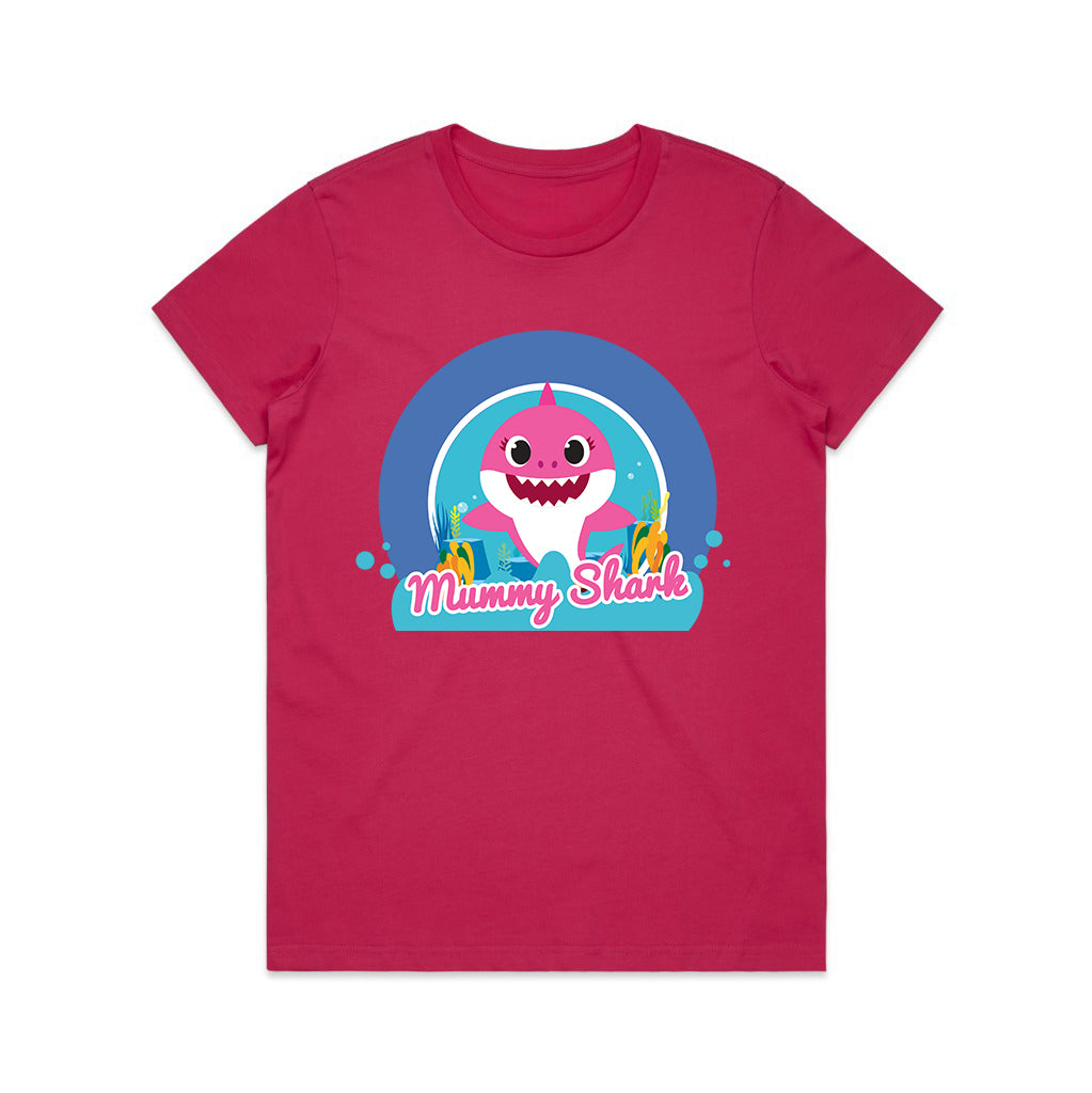 Nickelodeon Pink Fong Baby Shark Mummy Shark T-Shirt